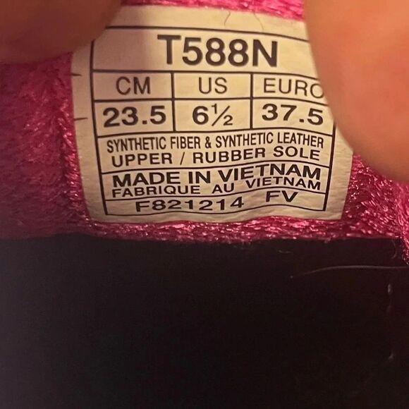 Asics Women’s 33-M Running Shoe Athletic Sneakers Black Pink size 6.5 - Picture 10 of 10